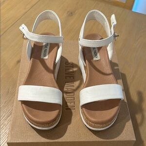 Steve Madden Women's White Sandals